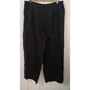 Flax Black Wide Leg Pants
